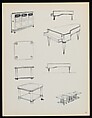 "Croquis de Ruhlmann" Portfolio, Léon Moussinac (French, 1890–1964), Photo mechanical prints (possibly colotypes); cardboard cover with cloth ties