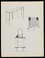 "Croquis de Ruhlmann" Portfolio, Léon Moussinac (French, 1890–1964), Photo mechanical prints (possibly colotypes); cardboard cover with cloth ties