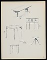 "Croquis de Ruhlmann" Portfolio, Léon Moussinac (French, 1890–1964), Photo mechanical prints (possibly colotypes); cardboard cover with cloth ties