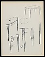 "Croquis de Ruhlmann" Portfolio, Léon Moussinac (French, 1890–1964), Photo mechanical prints (possibly colotypes); cardboard cover with cloth ties