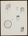 "Croquis de Ruhlmann" Portfolio, Léon Moussinac (French, 1890–1964), Photo mechanical prints (possibly colotypes); cardboard cover with cloth ties