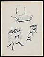 "Croquis de Ruhlmann" Portfolio, Léon Moussinac (French, 1890–1964), Photo mechanical prints (possibly colotypes); cardboard cover with cloth ties
