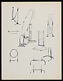 "Croquis de Ruhlmann" Portfolio, Léon Moussinac (French, 1890–1964), Photo mechanical prints (possibly colotypes); cardboard cover with cloth ties