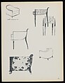 "Croquis de Ruhlmann" Portfolio, Léon Moussinac (French, 1890–1964), Photo mechanical prints (possibly colotypes); cardboard cover with cloth ties