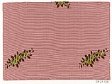 Textile sample, Unknown Designer, Silk