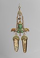 Pendant, Georges Fouquet French, Gold, enamel, mother-of-pearl, opal, emerald, colored stones, gold paint