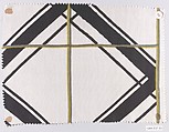 Textile sample, Josef Hoffmann (Austrian, Pirnitz 1870–1956 Vienna), Silk