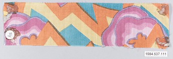 Textile sample, Unknown Designer, Silk
