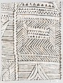 "Mayan" Textile sample, Fortuny  Italian, Cotton