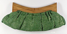 Purse, Louise (Loja) Gesellius Saarinen American, Silk, gold leaf, synthetic yarn, wood
