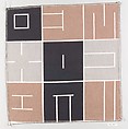 Textile sample, Alvin Lustig  American, Cotton