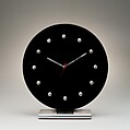Electric clock, Gilbert Rohde  American, Chrome-plated metal, glass
