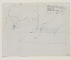 Untitled, Arshile Gorky (American (born Armenia), Khorkom 1904–1948 Sherman, Connecticut), Graphite and wax crayon on paper (recto); graphite on paper (verso)