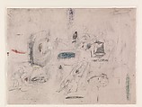 Study for "Year After Year", Arshile Gorky American, born Armenia, Graphite and colored wax crayons on paper
