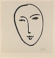 Large Face (Mask), Henri Matisse  French, Brush and black ink on paper
