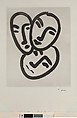 Trois tetes. A l'amitie (Apollinaire), Henri Matisse  French, Lift ground aquatint