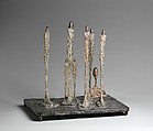 The Forest (Composition with Seven Figures and a Head), Alberto Giacometti (Swiss, Borgonovo 1901–1966 Chur), Painted bronze