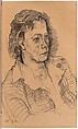 Portrait of Mechthilde Princess Lichnowsky, Oskar Kokoschka  Austrian, Crayon on paper