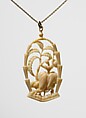 Pendant, Dagobert Peche (Austrian, St. Michael im Lungau 1887–1923 Mödling bei Wien), Ivory, Austrian