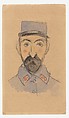 Self-Portrait as a Soldier, Charles Camoin  French, Charcoal and watercolor on paper