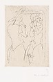 Jeune fille au chapeau devant la glace, Henri Matisse French, Etching, printed chine collé