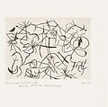 Stars and Dancers, Joan Miró  Spanish, Chine collé etching