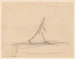 Man Walking, Alberto Giacometti Swiss, Graphite with erasing on paper with printed ink