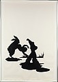 Fixin', Pitted, Fished, Pitied, Kara Walker (American, born Stockton, California, 1969), Collage of cut, painted paper on paper