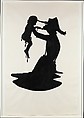 Fixin', Pitted, Fished, Pitied, Kara Walker (American, born Stockton, California, 1969), Collage of cut, painted paper on paper