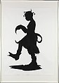 Fixin', Pitted, Fished, Pitied, Kara Walker (American, born Stockton, California, 1969), Collage of cut, painted paper on paper
