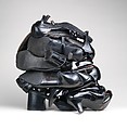 Shine, Willie Cole (American, born Newark, New Jersey, 1955), Shoes, steel wire, monofilament line, washers, and screws