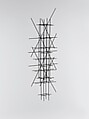 Brooch, Georg Dobler (German, born Creussen, 1952), Steel wire, black chrome