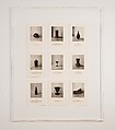 9 Props, Lorna Simpson (American, born Brooklyn, New York, 1960), Waterless lithograph on wool felt panel