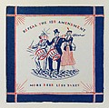 Handkerchief, Peck & Peck American, Printed cotton, American