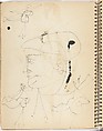 Sketchbook, Arshile Gorky (American (born Armenia), Khorkom 1904–1948 Sherman, Connecticut), Sketchbook of pen and black ink and graphite on paper