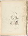 Sketchbook, Arshile Gorky (American (born Armenia), Khorkom 1904–1948 Sherman, Connecticut), Sketchbook of pen and black ink and graphite on paper