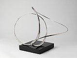 Homage to the World of Minkowski, José de Rivera (American, 1904–1985), Chrome, nickel, and stainless steel with painted wooden base