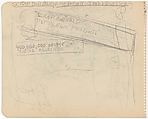 Sketchbook page, Arshile Gorky (American (born Armenia), Khorkom 1904–1948 Sherman, Connecticut), Graphite on paper