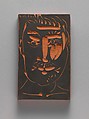 Head of a Man with a Mustache, Pablo Picasso Spanish, Terracotta with black slip