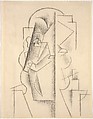 Head of a Man, Pablo Picasso Spanish, Charcoal on paper
