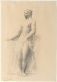 Standing Nude, Pablo Picasso  Spanish, Graphite on paper