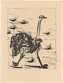 Ostrich, from ¦Picasso: Original Etchings for the Texts of Buffon¦, Pablo Picasso  Spanish, Lift ground aquatint and etching