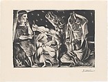 Blind Minotaur Led by a Girl through the Night, from the ¦Vollard Suite¦, Pablo Picasso  Spanish, Aquatint, etching, and drypoint