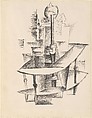 Still Life with Cruet Set, Pablo Picasso  Spanish, Pen and black ink on paper