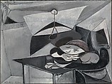 Woman Asleep at a Table, Pablo Picasso  Spanish, Oil and charcoal on canvas
