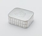Cigarette box, Tommi Parzinger American, Sterling silver