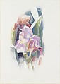 Purple Iris, Charles Demuth  American, Watercolor and graphite on paper