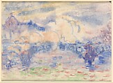 Mountain with Red House, Charles Demuth (American, Lancaster, Pennsylvania 1883–1935 Lancaster, Pennsylvania), Watercolor on paper