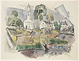 Phippsburg, Maine, John Marin American, Watercolor, charcoal, and graphite on paper