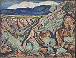 Landscape, New Mexico, Marsden Hartley  American, Oil on canvas
